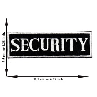 ตัดรีด ตัวรีดติดเสื้อ อาร์มปัก ติดเสื้อปัก ปักเสื้อ DIYลาย SECURITY