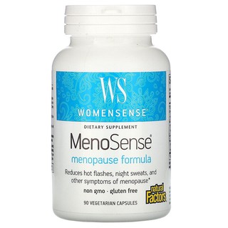 Natural Factors, WomenSense, MenoSense, Menopause Formula, 90 Vegetarian Capsules and 180 Vegetarian Capsules