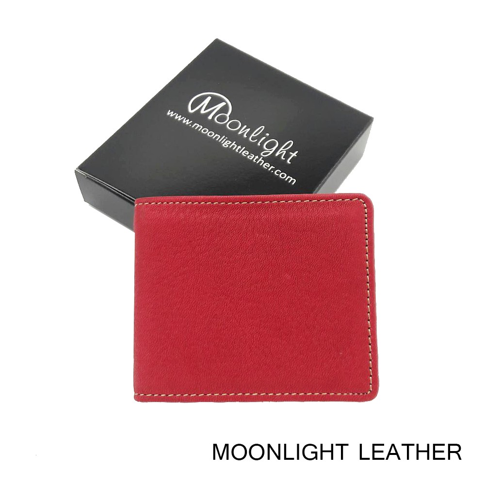 สิ้นสุดการรอคอย สีแดงมาแล้ว กระเป๋าสตางค์หนังแท้ ใบเล็กแต่ใส่แบงค์พันได้ ทำจากหนังวัวฟอกนุ่มมาก บางเบา สวยจัด มีกล่อง