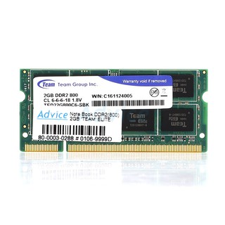 RAM DDR2(800, NB) 2GB TEAM แรมโน๊ตบุ๊ค ประกัน LT.