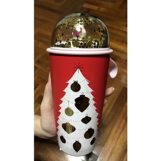 [แท้]Starbucks Stainless Steel Glittering Holiday Tumbler 12oz. ทัมเบลอร์สตาร์บัคส์สแตนเลสสตีล