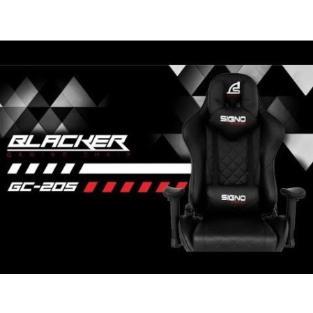 SIGNO E-Sport GC-205 BLACKER Gaming Chair เก้าอี้เกมมิ่ง**รับประกัน1ปี**ค่าส่งถูกมาก