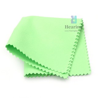 Musical Instruments Cleaning Polishing Cloth 15cm*15cm Size Double-Sided Soft Microfiber Cloth Musical Instrument Accessories for Guitar Bass Violin Piano Green  -Musical