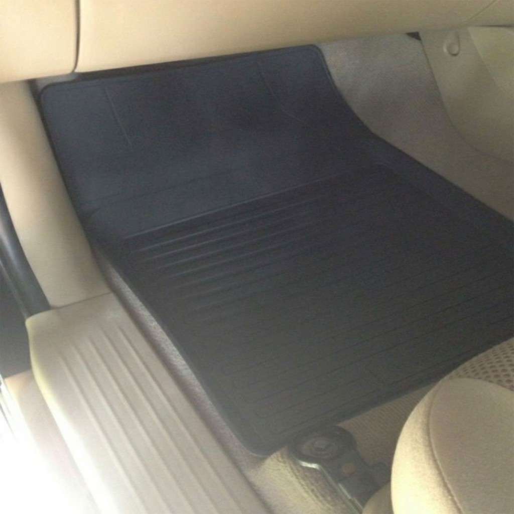 (เฉพาะคู่หน้า)  ผ้ายางปูพื้นรถยนต์ เข้ารูป ยกขอบ กันน้ำ TOYOTA VIGO พรมรถยนต์ พรมรองพื้นรถ พรมยาง - รูปที่ 2