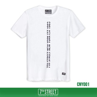 7th Street เสื้อยืด รุ่น CNY001 7th New York-ขาว  ของแท้ 100%