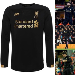 [ของแท้] เสื้อปีแชมป์พรีเมียร์ Liverpool GK Home KIT 2019-2020 แขนยาว สีดำ มือหนึ่ง