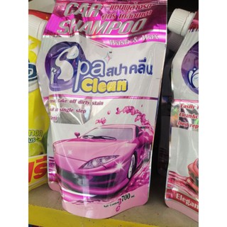 Spacleanน้ำยาล้างรถยี่ห้อสปาคลีน แชมพูล้างรถสปาคลีนกลิ่นลาเบลล่าขนาด700ml