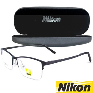 Nikon แว่นตารุ่น CX-6300 C-4 สีน้ำตาล กรอบเซาะร่อง ขาสปริง วัสดุ อลูมิเนียม Eyeglasses ทางร้านเรามีบริการรับตัดเลนส์