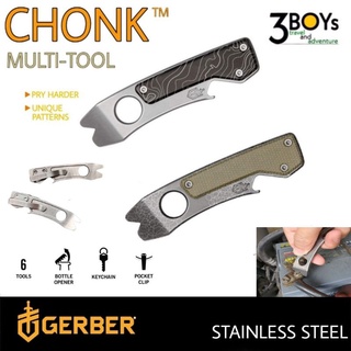 GERBER ที่งัด เครื่องมืออเนกประสงค์ แท้ รุ่น CHONK ใช้งานได้ถึง 6 ฟังก์ชั่น น้ำหนักเบา พกพาสะดวก