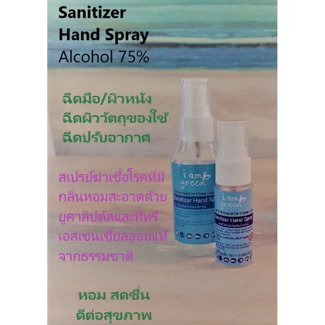 Sanitizer Hand Spray Alchol 75%