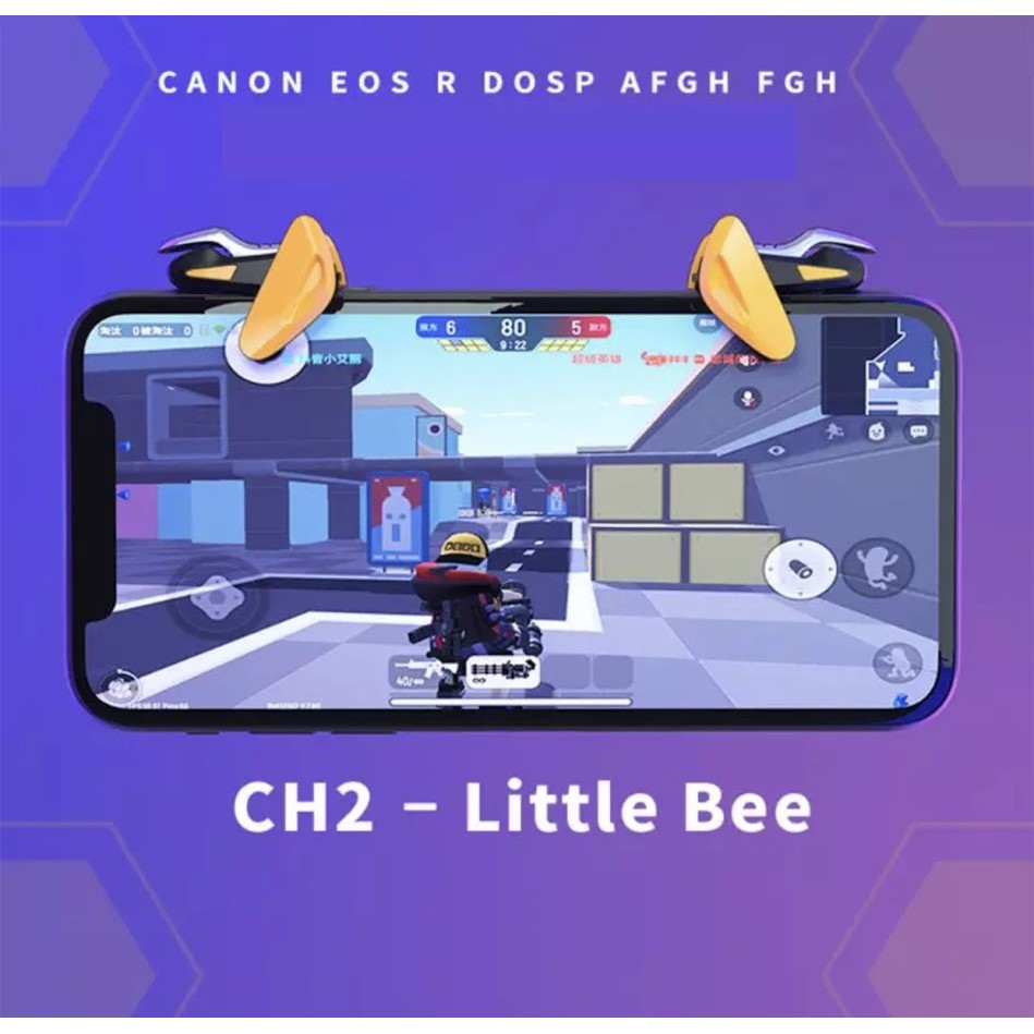 2020ใหม่ล่าสุด BEE จอยเกมมือถือสำหรับ PUBG Gamepad Controller AIM ปุ่มL1R1 Plug-In จอยสติ๊ก