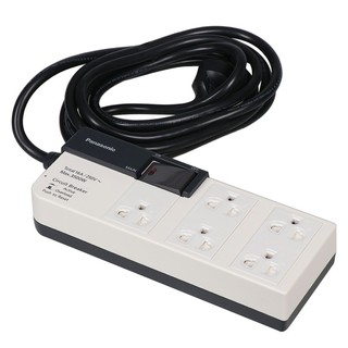 รางปลั๊กไฟ 5 ช่อง PANASONIC WCHG 28352 3 ม.  POWER STRIP 5 OUTLET PANASONIC WCHG 28352 3M