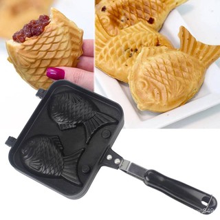 กระทะแพนเค้กรูปปลา กระทะไทยากิtaiyaki cake pan fish shaped baking pan -สินค้ามีพร้อมส่ง-