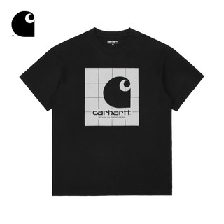 Carhartt Wip เสื้อยืดแขนสั้นพิมพ์ลายตัวอักษรสําหรับผู้ชาย 028461 F