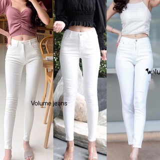 volume jeans กางเกงยีนส์เดฟผ้ายืด มีหลายสีจ้า เอวสูงค่ะ