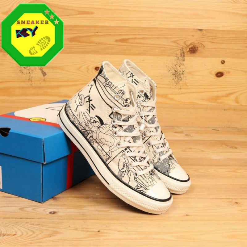 Converse All Star 70s Hi Doraemon รองเท้าผ้าใบลําลองสําหรับผู้ชาย - Main Image