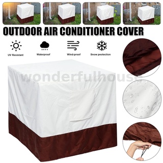 Air Conditioner Cover Waterproof Polyester Square Outdoor Protect Shrinkable