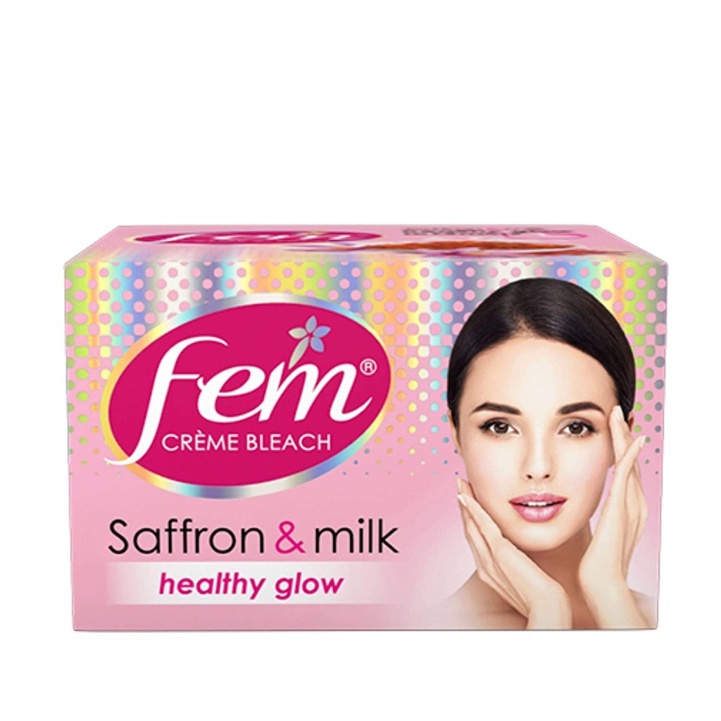 Fem Fairness Naturals Saffron Skin Bleach 64g ครีมย้อมหนวด ย้อมคิ้ว