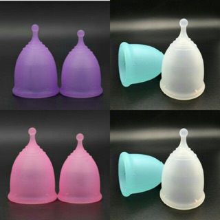 ถ้วยอนามัย  สำหรับช่วงมีประจำเดือน menstrualcup (รุ่นด้ามจับสั้น)