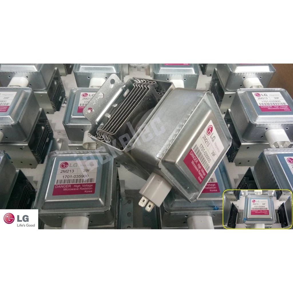 แมกนีตรอน แอลจี Magnetron lg เตาไมโครเวฟ เบอร์ 2M213-2 แทนได้หลายเบอร์ ขัวกันคนละทางกับขายึด