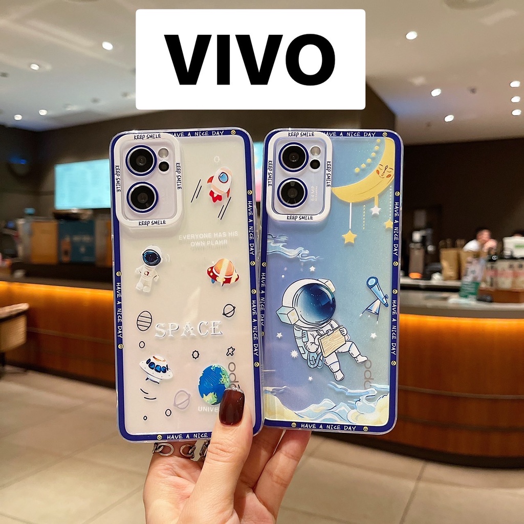 kiddy เคสมือถือ ซิลิโคน เคสVIVO เคสโทรศัพท์มือถือ Vivo Y3 Y11 V17pro Y12 Y17 Y19 Y95 Y93 #539