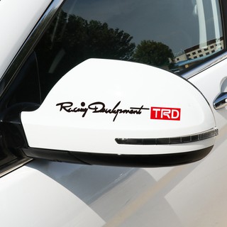 สติกเกอร์ สำหรับติดมือจับประตูรถยนต์ Toyota TRD 4 ชิ้น