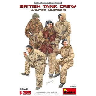 โมเดลฟิกเกอร์ทหาร MiniArt 1/35 MI35121 British Tank Crew Winter Uniform