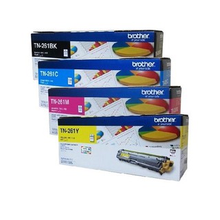 หมึกปริ้นเตอร์เลเซอร์ ของแท้ Brother TN-261 ชุด 4 สี BK C M Y For printer HL-3150CDN 3170CDW MFC-9140CDN 9330CDW