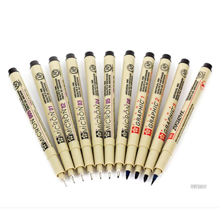 ชุดเครื่องมือปากกาวาดภาพ วาดภาพระบายสี รูปซากุระ 3 ชิ้น