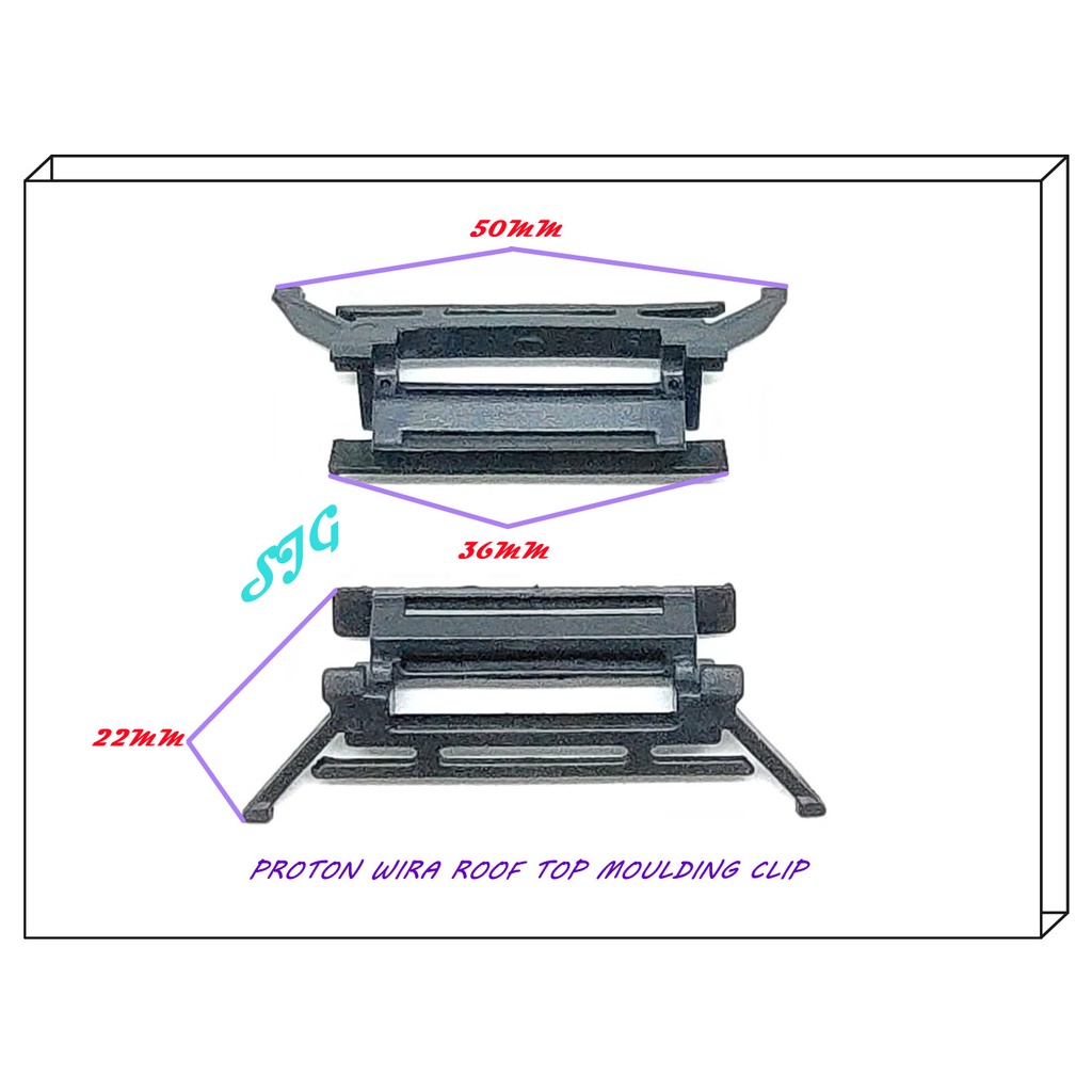 PROTON WIRA ROOF TOP MOULDING CLIP