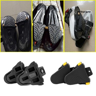 ( Qx ) แผ่นยางป้องกันที่เหยียบจักรยาน 1 คู่สําหรับ Shimano Spd - Sl Cleats