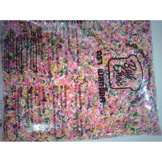 ท๊อปปิ้ง(Topping) เม็ดสีตกแต่ง โรยหน้า ขนมเค้ก ไอศกรีม เบเกอรี่ (แบบคละสี) (500 กรัม)