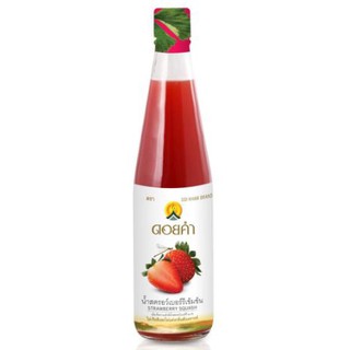 ดอยคำ น้ำสตรอว์เบอร์รีเข้มข้น 500 มล. ( 1 ขวด ) EXP : 01/10/…