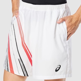 Asics กางเกงเทนนิสผู้ชาย Mens Court GPX Short | Brilliant White ( 2041A175-100 )