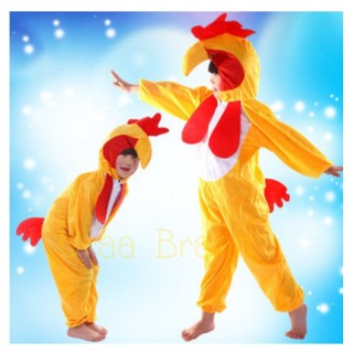 (พร้อมส่ง) ชุดเด็ก ชุดแฟนซีเด็ก ชุดไก่ ชุดแม่ไก่ เสื้อผ้าเด็ก รุ่น Chicken Hen (สีเหลือง)