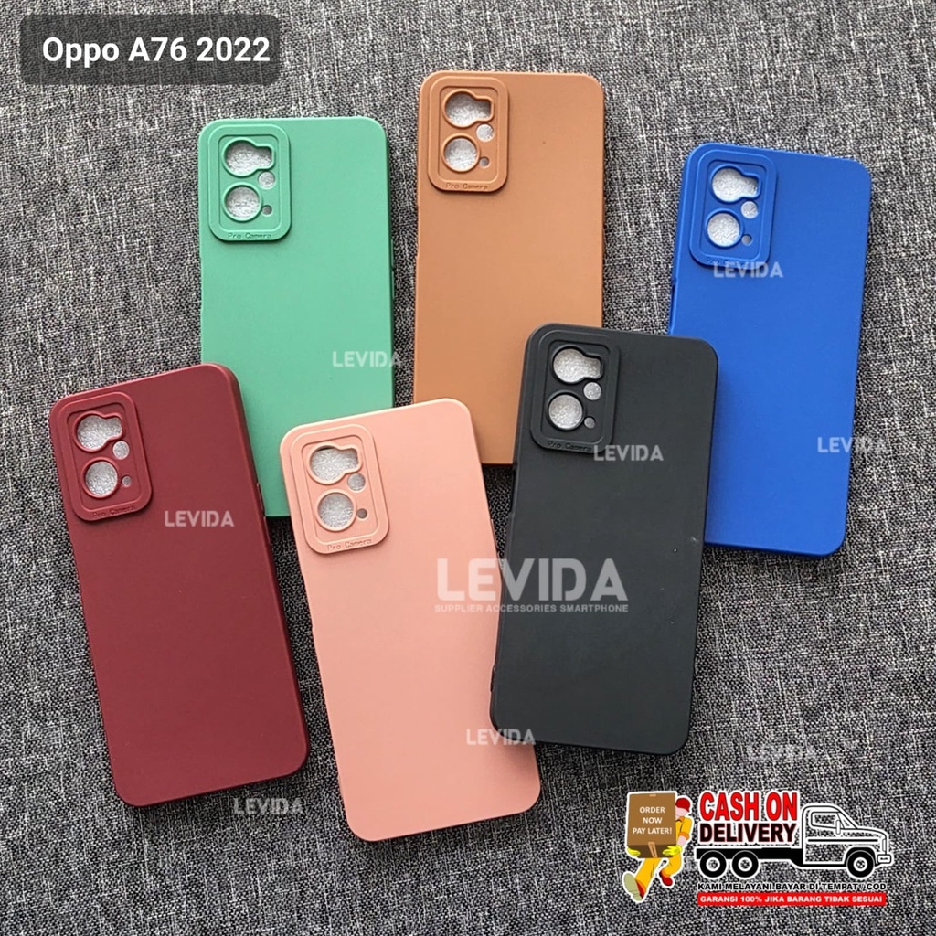 เคสโทรศัพท์มือถือ แบบนิ่ม สีมาการอง สําหรับ Oppo A76 Oppo A96 A76 A96