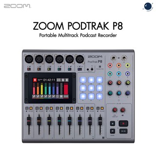 Zoom PodTrak P8 Portable Multitrack Podcast Recorder ประกันศูนย์ไทย