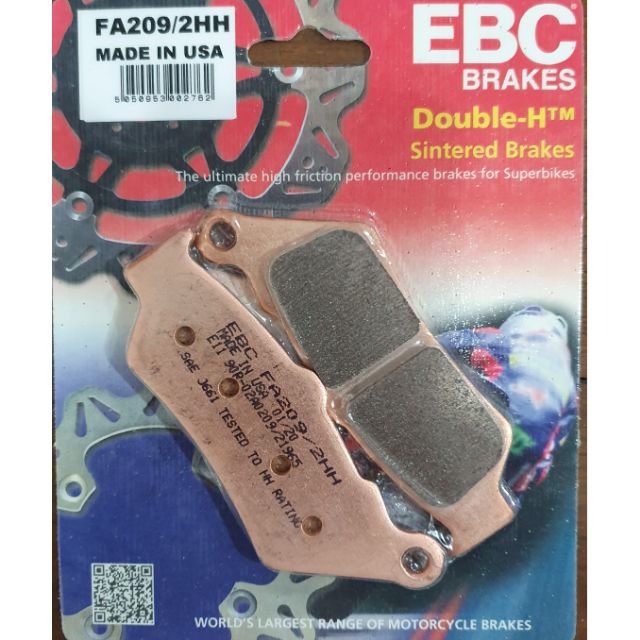 ผ้าเบรค EBC Brakes  รุ่น Big bike/ผ้าหน้า Royal Enfield 535, 650, BMW F650 ,ผ้าหลัง BMW, Scrambler 1