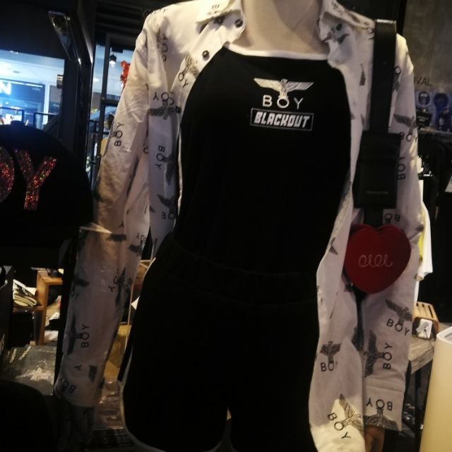 Boy london t-shirt black&white