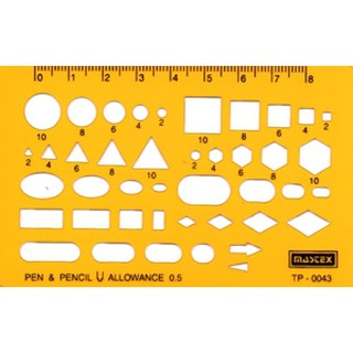 Mastex TP-0043 เทมเพลทรวม