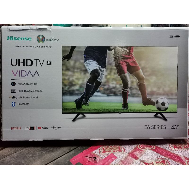 Hisense 43E6F Smart tv 4k Ultra HD 2020 สินค้าใหม่รับประกัน 3 ปี