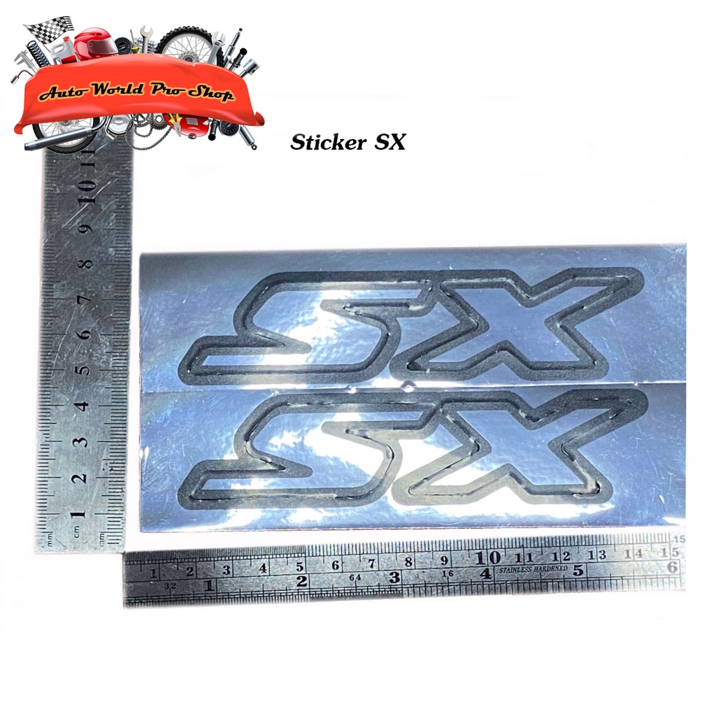 สติ๊กเกอร์ SX ติดรถ isuzu d-max Sticker SX ติดข้างแก้ม สติ๊กเกอร์ 2ชิ้น isuzu d-max 2004-2010 2-4ประ