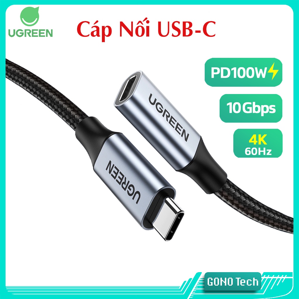 USB Type C PD 100W วิดีโอ 60Hz USB 3.2 10Gbps สายต่อ Ugreen US372 สําหรับโทรศัพท์แล็ปท็อปพีซี | ยูกร