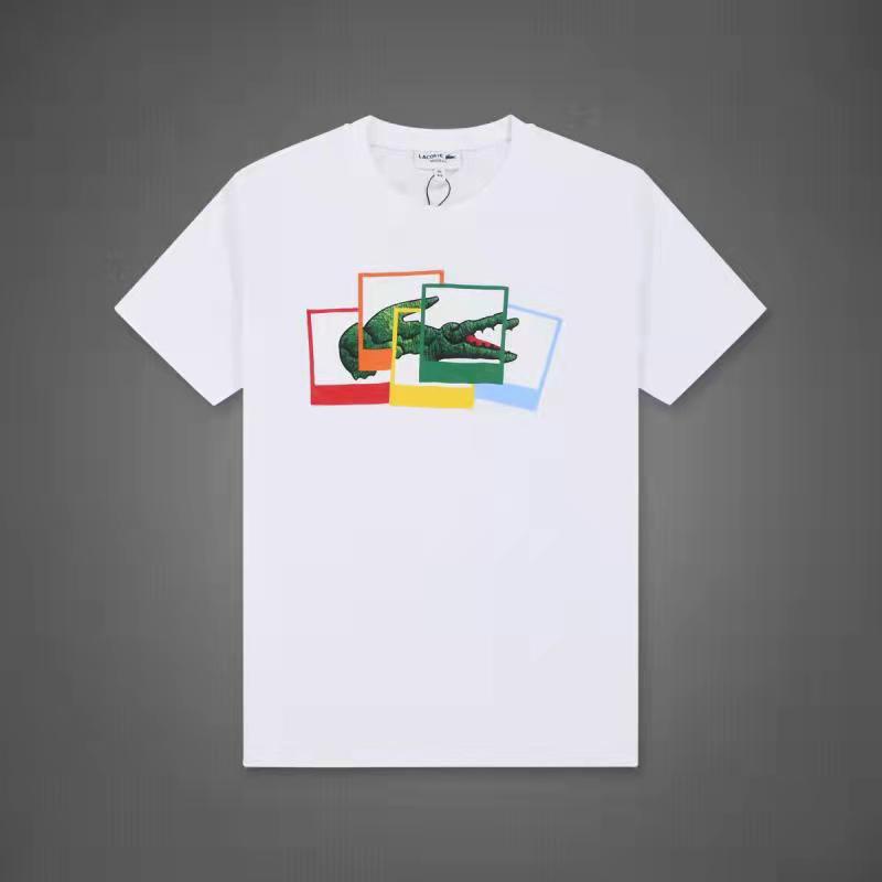 Lacoste Cotton Lelaki T-shirt, Crocodile Pattern, Simple Casual Men and Women Can Wear S-5XL #4