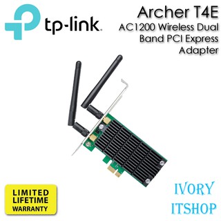 TP-Link Archer T4E การ์ด WiFi AC1200 Dual Band PCI Express Adapter ตัวรับสัญญาณ WiFi สำหรับคอมพิวเตอร์พีซี/ivoryitshop