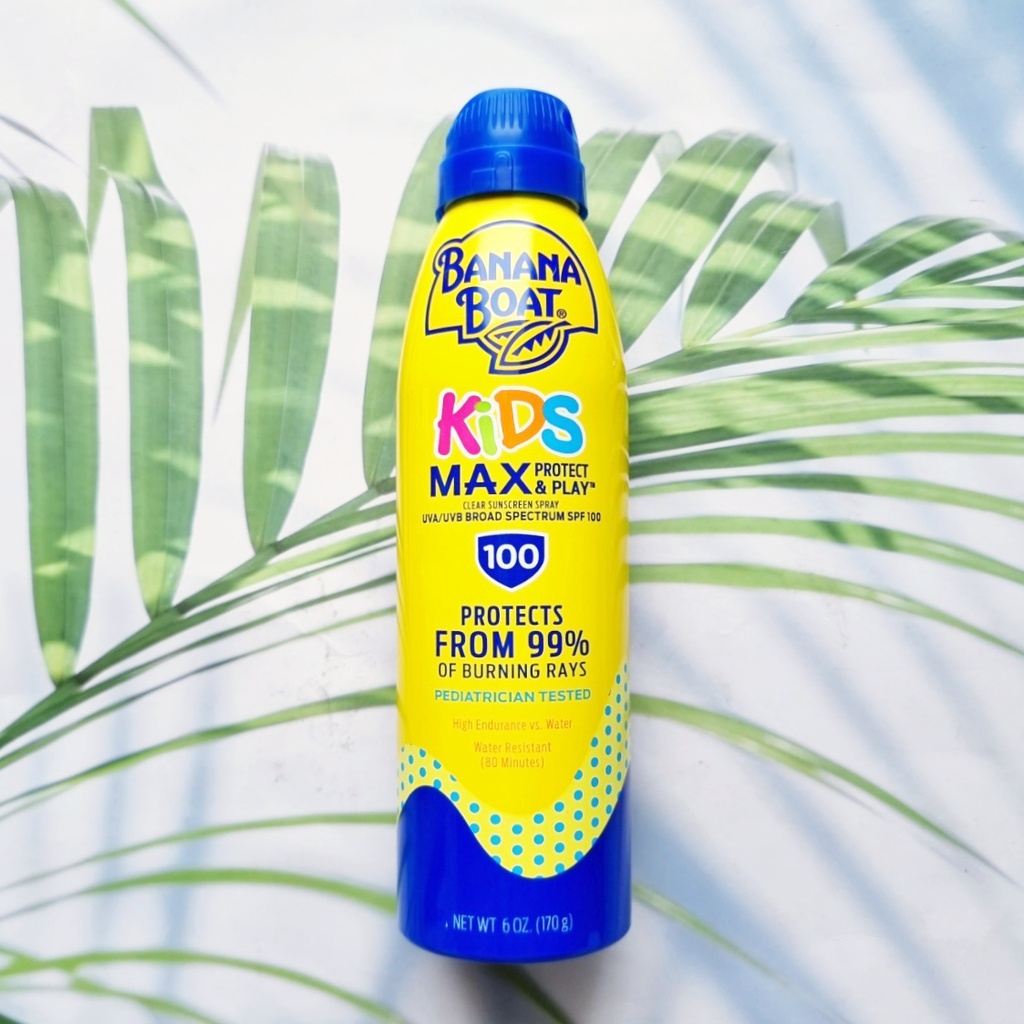 (Banana Boat®) Kids MAX Protect & Play Sunscreen Spray SPF 100, 170 g บานาน่าโบ๊ท สเปรย์