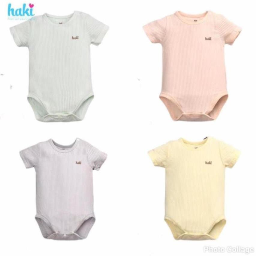 แขนกุด Bodychip BM008 ชุดบอดี้สูทสําหรับทารกแรกเกิดในผ้าโอ๊ค (เป็นกิริยาช่วย) HAKI