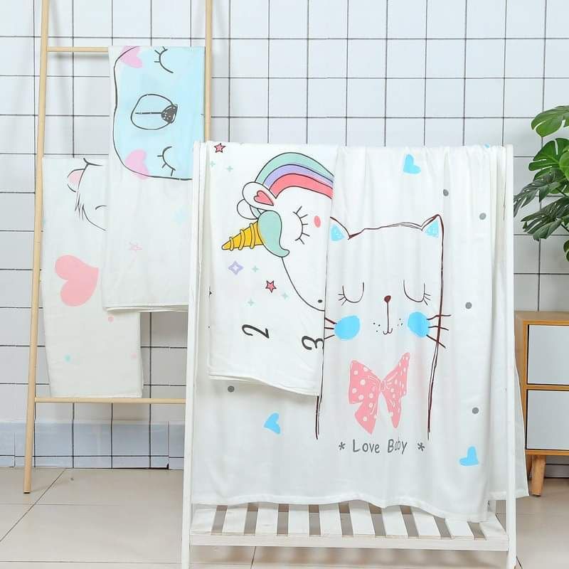 ผ้าห่มเด็กแอร์ซอฟ  ไหมญี่ปุ่น‼️ราคาถูก พร้อมส่ง