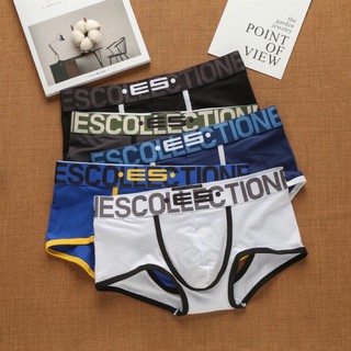 ระบายอากาศได้ดี บ๊อกเซอร์ Boxer ยืดได้ ใส่สบายกางเกงในชาย ES collection boxerเปิดก้น ผ้าcotton