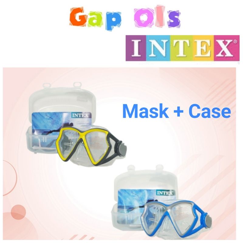 Intex ซิลิคอนแว่นตาดําน้ํา Intex Aviator Pro Masks Intex 55980 Intex แว่นตาดําน้ํา_ Junior Goggles I